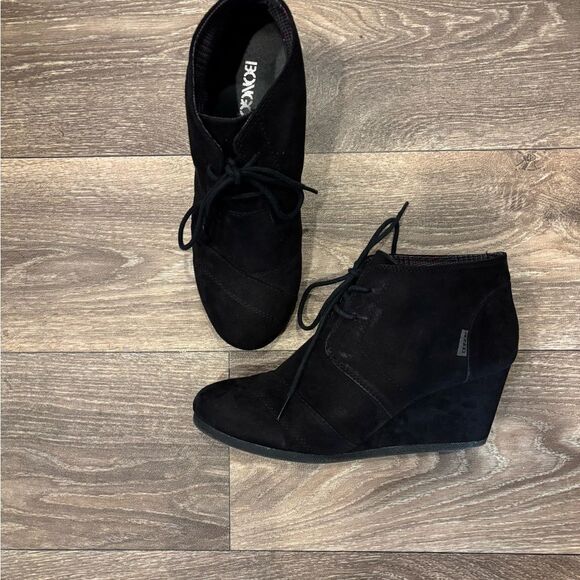 BONGO Black Ankle Boots Size 8.5 - Picture 2 of 7
